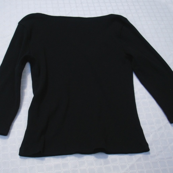 Ralph Lauren Vintage Designer Tee Shirt Lace Embroidered 3/4 Sleeve TShirt RRL - Picture 12 of 14